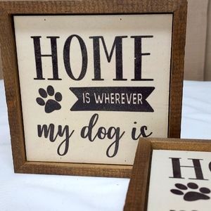 Rustic wooden framed quote.  6"×6".  Would be cute grouped with other quotes.